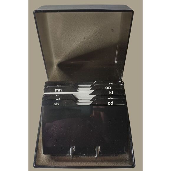 Set of 2 Vintage Black Rolodex Address Books - Picture 7 of 8